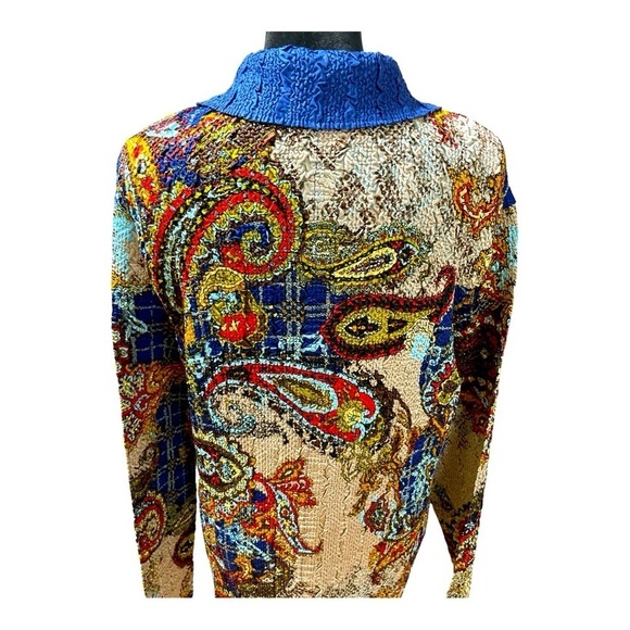 No Brand Reversible colorful Paisley button up shirt, Size M/L - Picture 4 of 15
